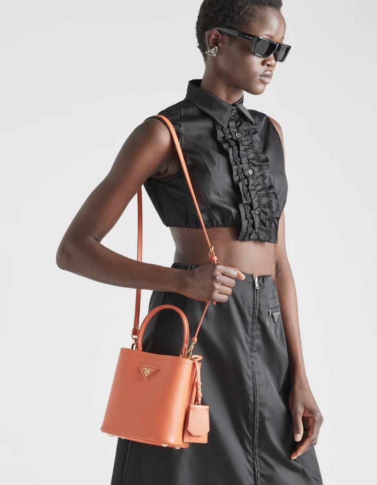 【高品質】PRADAパニエ サフィアーノレザー スモールバッグ-高島屋オンラインストア - 公式