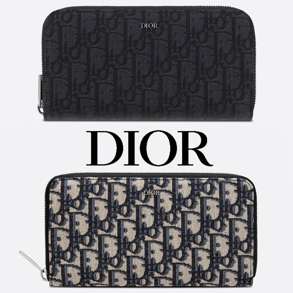 DIOR*オブリークジャガード ロングウォレット*モノグラム財布
