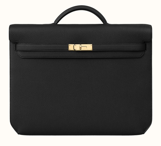 エレガント◆Hermes直営店◆大人BLACK☆ブリーフケース Kelly 36