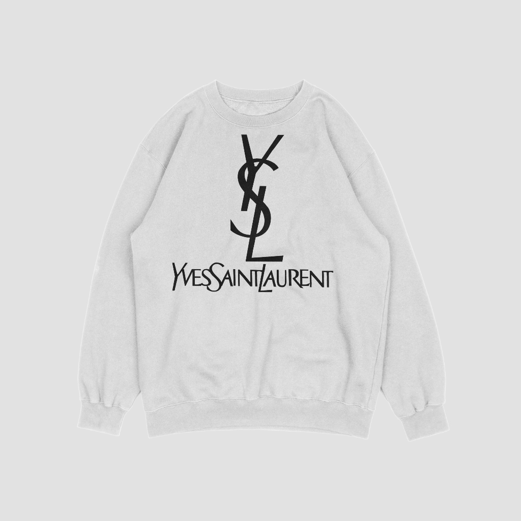 YSLスウェット クル パーカー プリント  綿　男女兼用