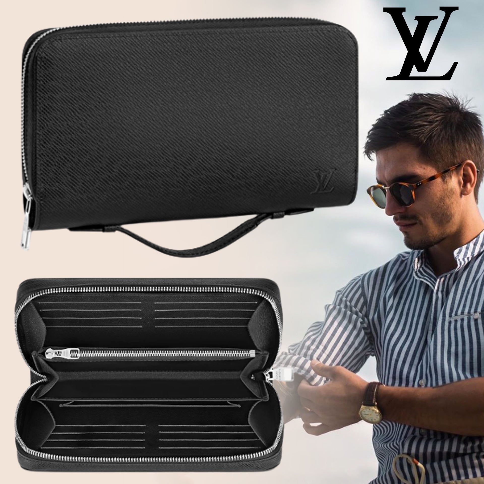 【高品質】大容量 財布 黒 大きめ ハンドバッグ クラッチバッグ ヴィトン M62643-高島屋オンラインストア - 公式