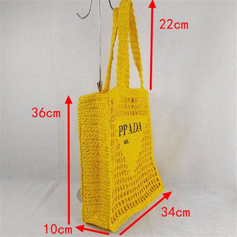 PRADA プラダ ロゴかぎ針編みトートバッグ