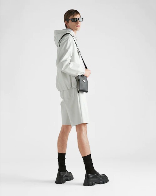 【高品質】PRADA*ロゴ サフィアーノレザー スマートフォンケース ブラック-高島屋オンラインストア - 公式