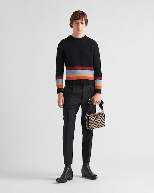 【高品質】★PRADA直営店★エンブロイダリー ファブリックバッグ-高島屋オンラインストア - 公式