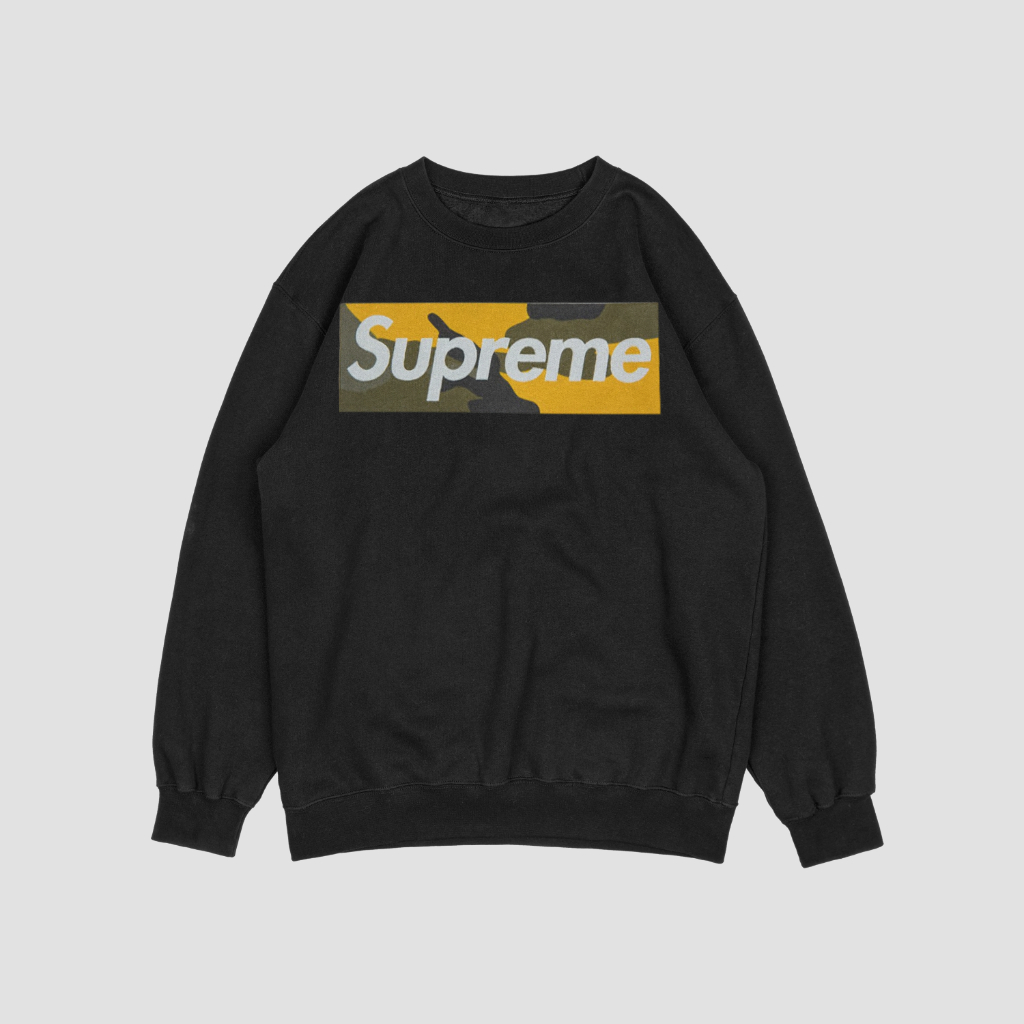 Supremeスウェット クル パーカー プリント  綿　男女兼用