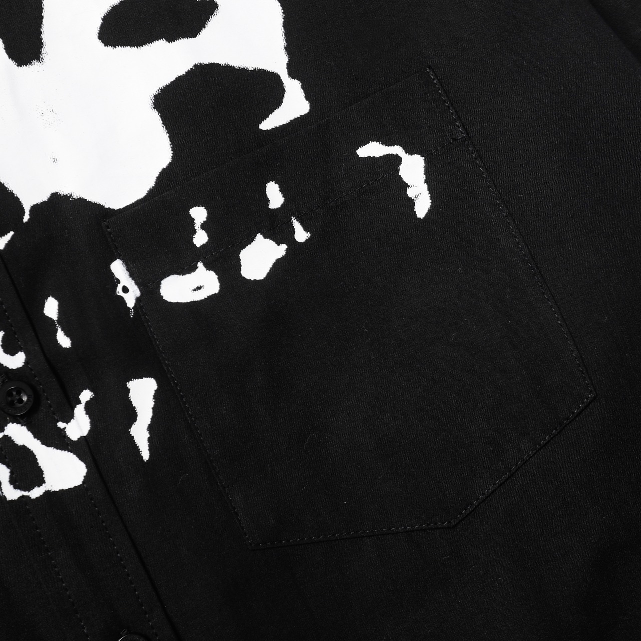 Balenciaga ダブルBグラフィティプリント長袖シャツ男女同ブラック・ホワイトS-XL