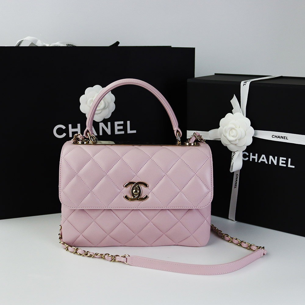 人気★CHANEL トップハンドル フラップ バッグTRENDY CC★A92236