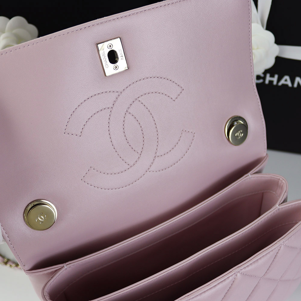 人気★CHANEL トップハンドル フラップ バッグTRENDY CC★A92236