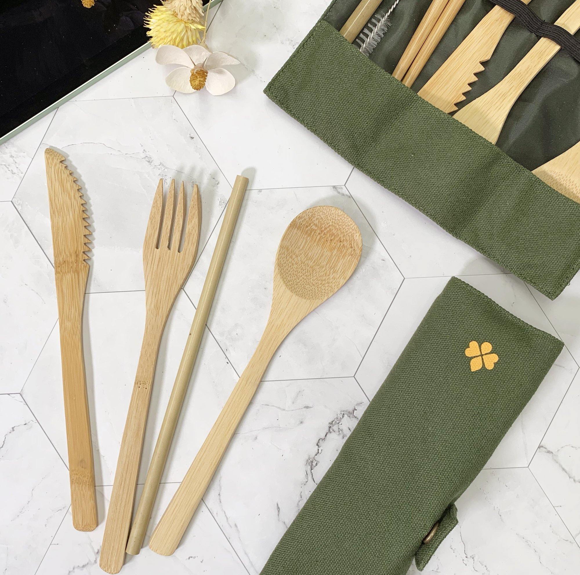 Bamboo Cutlery Set - HoneySpree