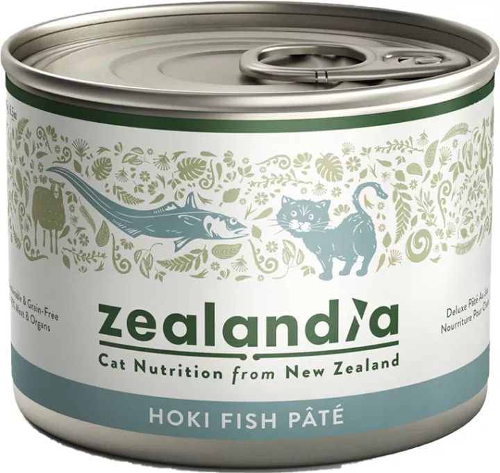 Zealandia Cat Free-Range Wild Hoki Wet Cat Food (185g x 24 cans)
