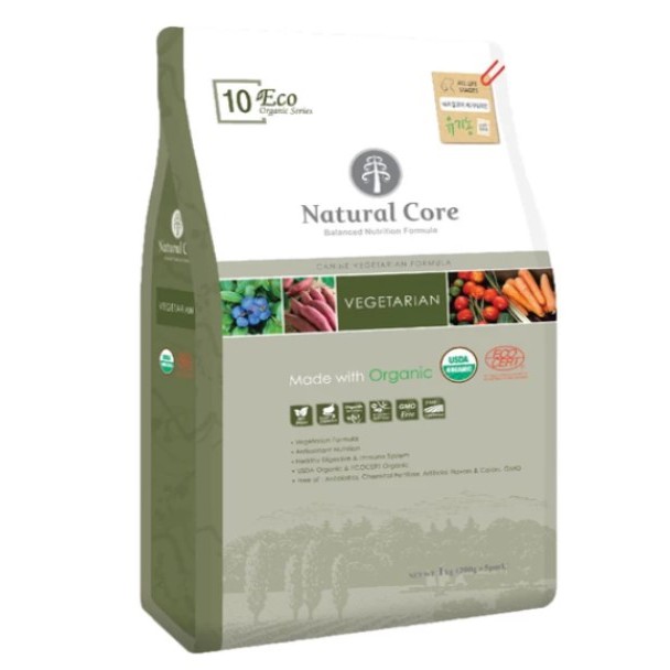 Natural Core Dog Eco 10 Organic Vegetarian Dry Food (6kg)