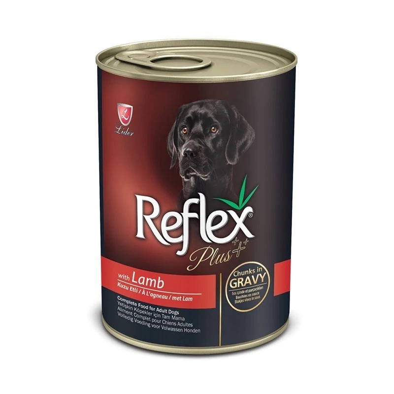 Reflex Plus Dog Lamb Chunks In Gravy Canned Food (24 cans)