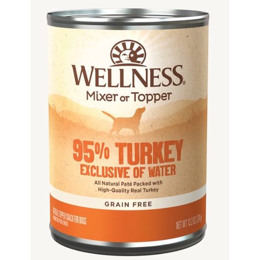 Wellness Dog 95% Turkey Canned (13.2oz x 12 cans)