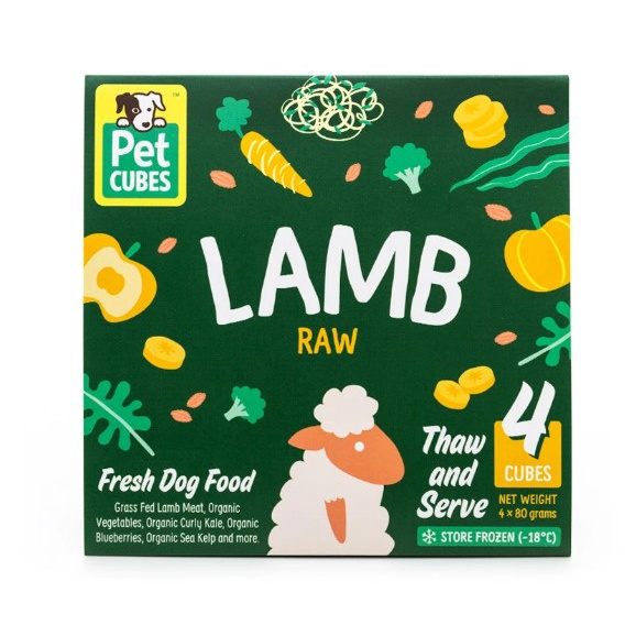 PETCUBES Raw Lamb (7 trays x 320g/2.25kg)