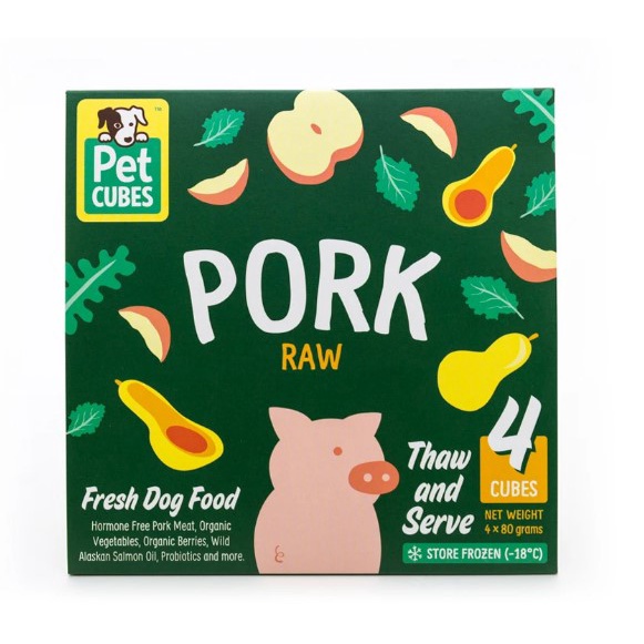 PETCUBES Raw Pork (7 trays x 320g/2.25kg)