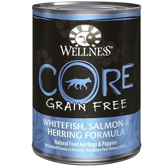 Wellness CORE Dog Whitefish, Salmon & Herring (12.5oz x 12 cans)