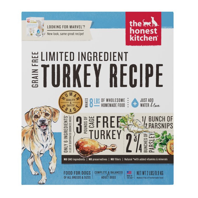 The Honest Kitchen Marvel Grain Free Turkey & Parsnip (2lb, 4lb,10lb)