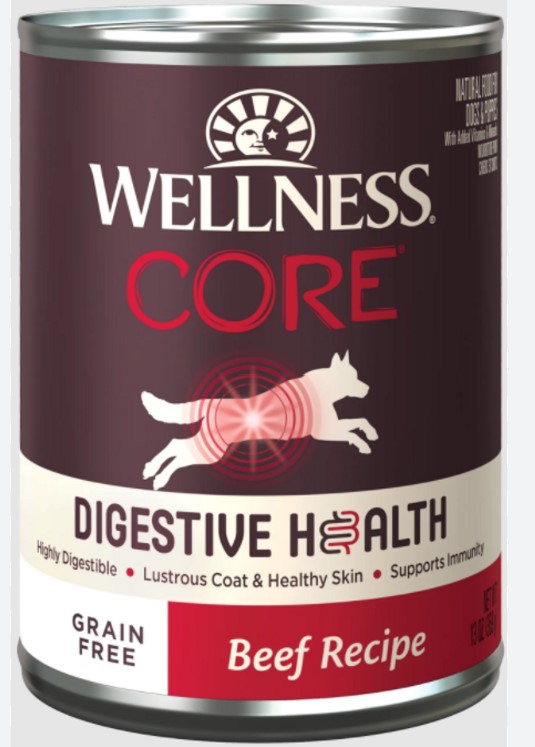 Wellness CORE Digestive Health Grain-Free Beef Recipe (13oz x 12 cans)