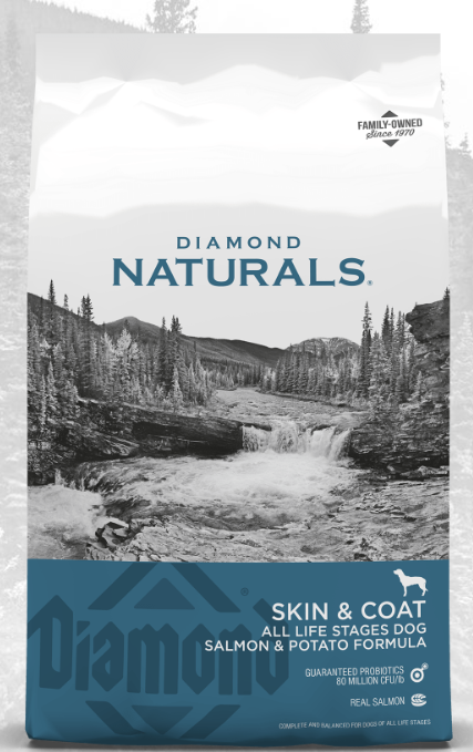 Diamond Naturals Skin & Coat All Life Stages Dog Salmon  & Potato Formula (15kg)