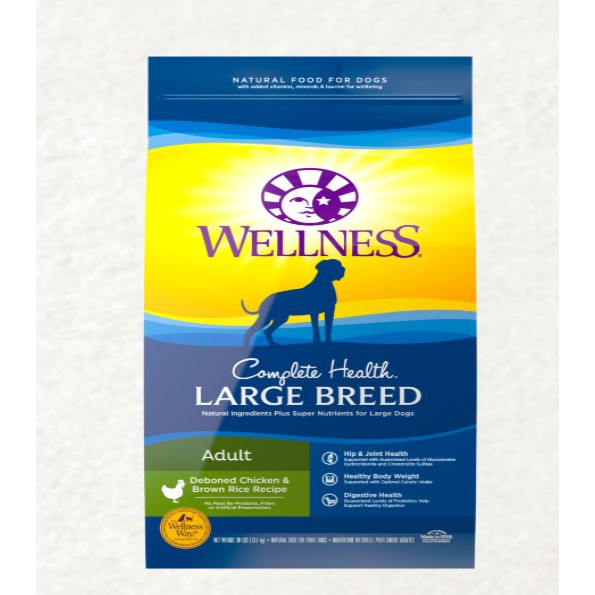 Wellness Complete Health Dog Adult Large Breed (30lb/13.61kg)