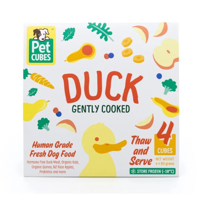 PETCUBES Gently Cooked Duck (7 trays x 320g/2.25kg)