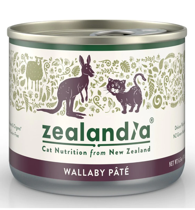 Zealandia Wild Wallaby Pate Adult Canned Cat Food (185g x 24 cans)