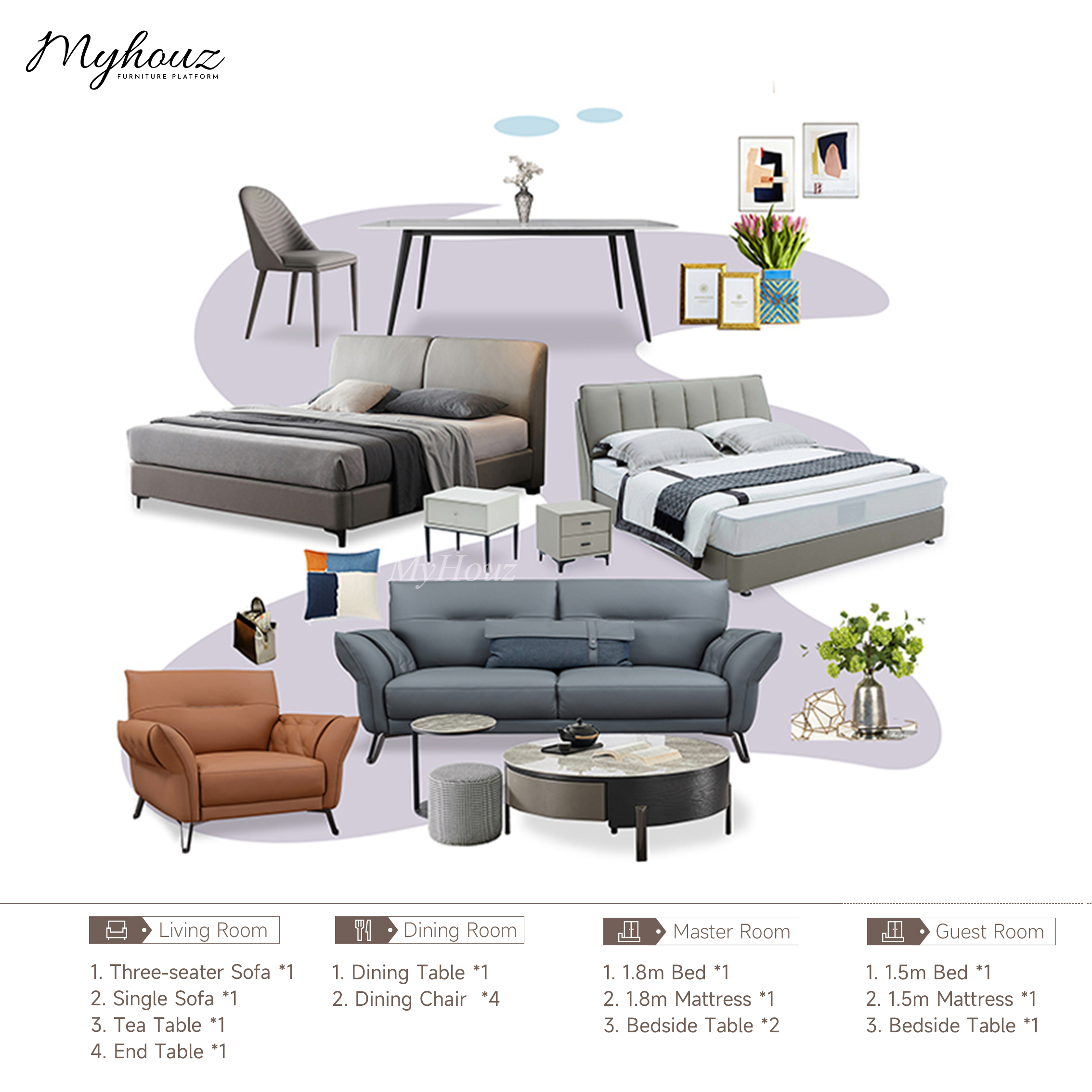 Van der Rohe Furniture Set