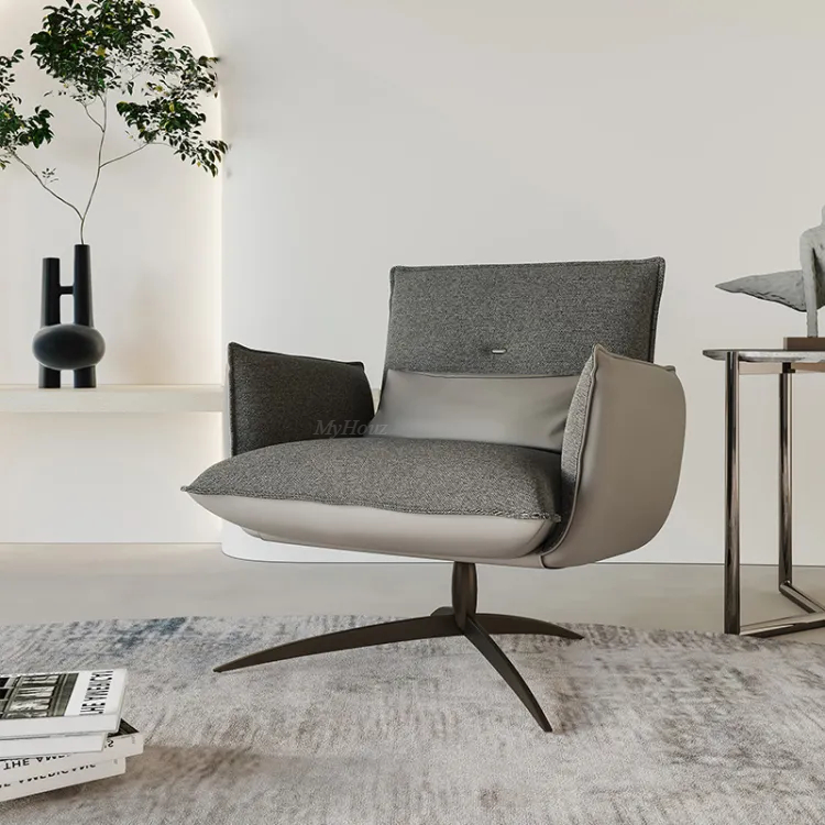 Minimalist Grey Metal Leisure Chair MFLC-780