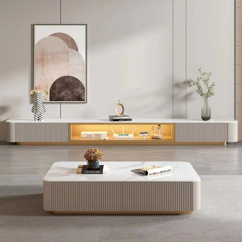 Modern Cream Color TV Cabinet ITVC-031B