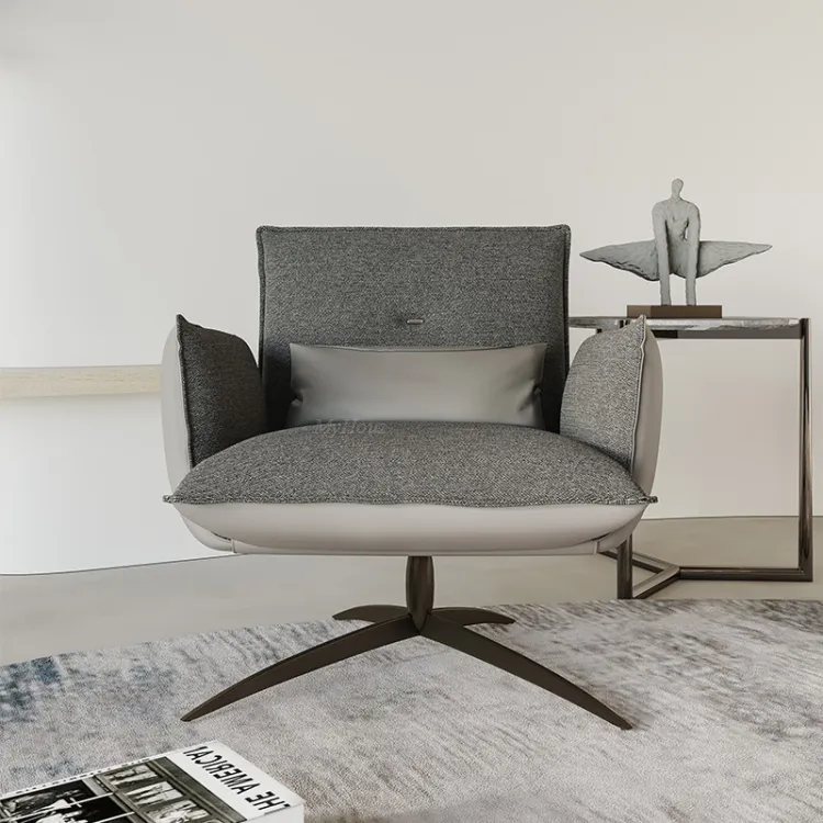 Minimalist Grey Metal Leisure Chair MFLC-780