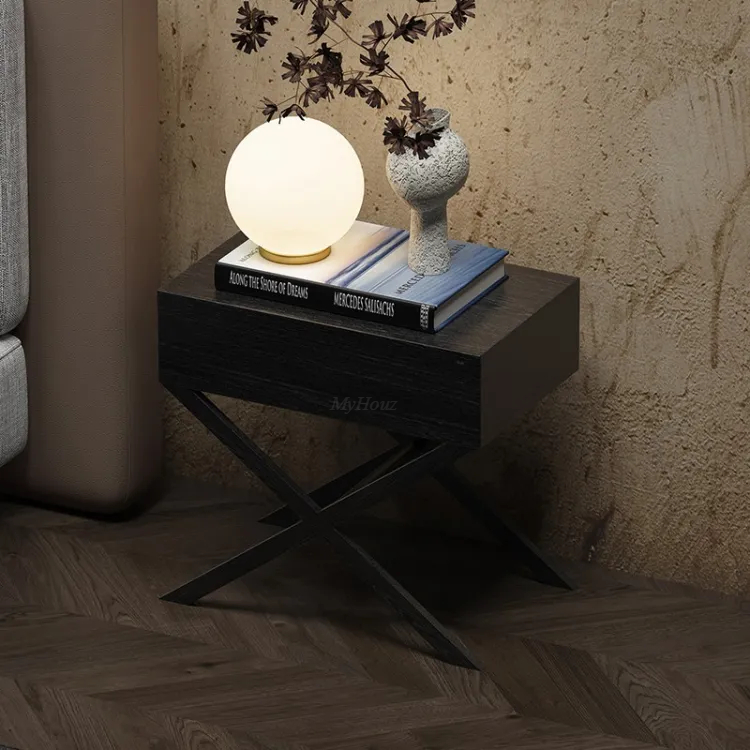 Minimalist Solid Wood Bedside Table MLBT-038