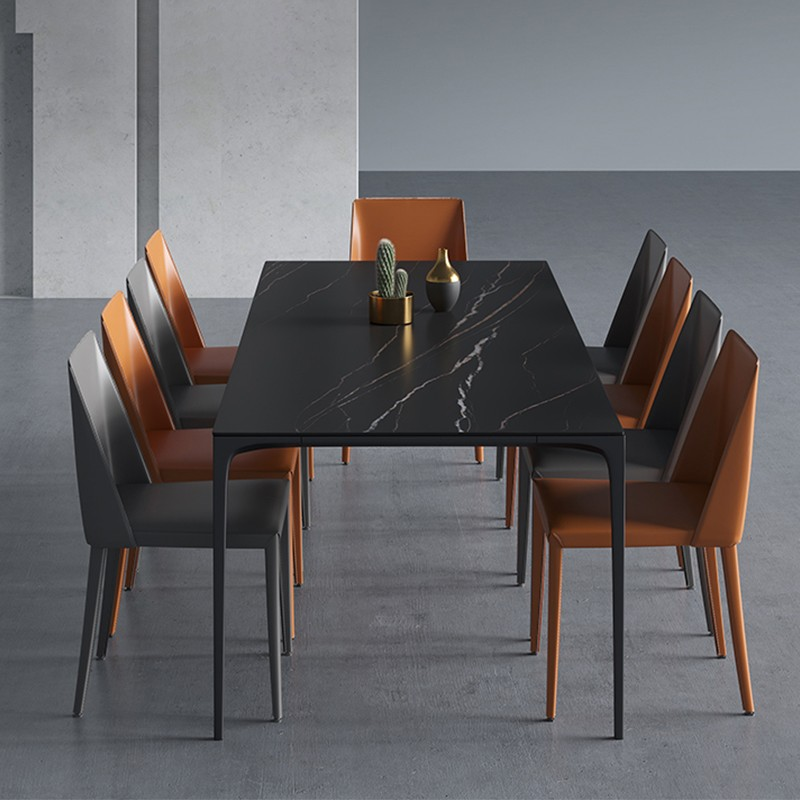 Italian Minimalist Dining Table MLPT- 001 & Chairs MLPC-008