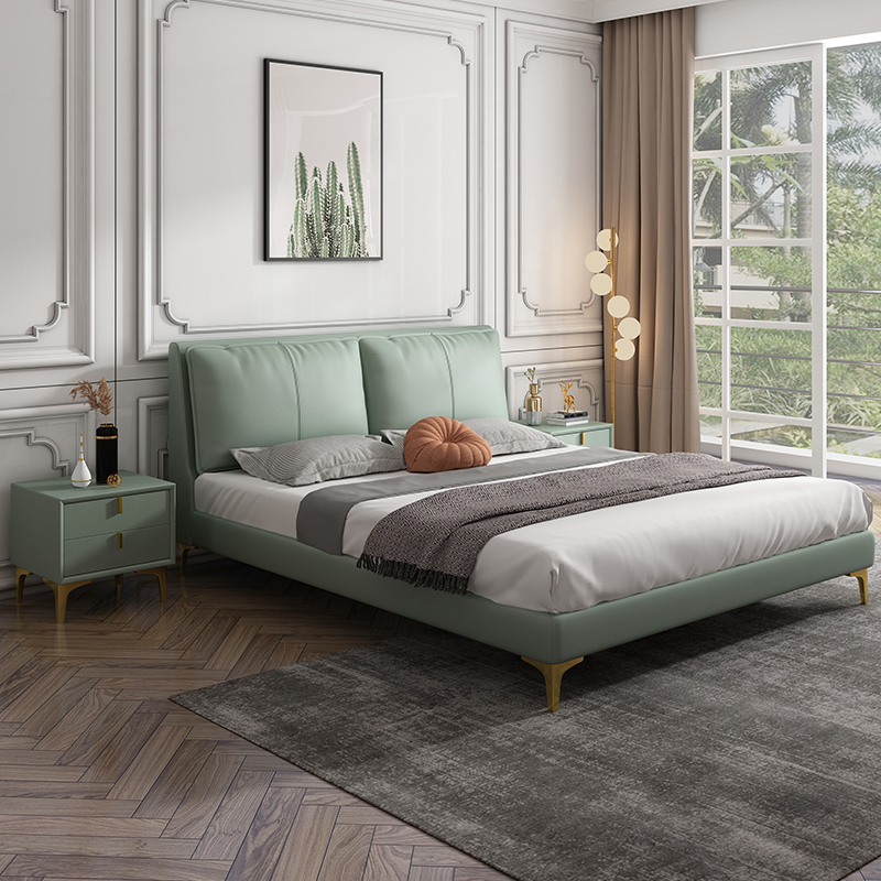 Light Lux Napa Leather Bed ILB-019