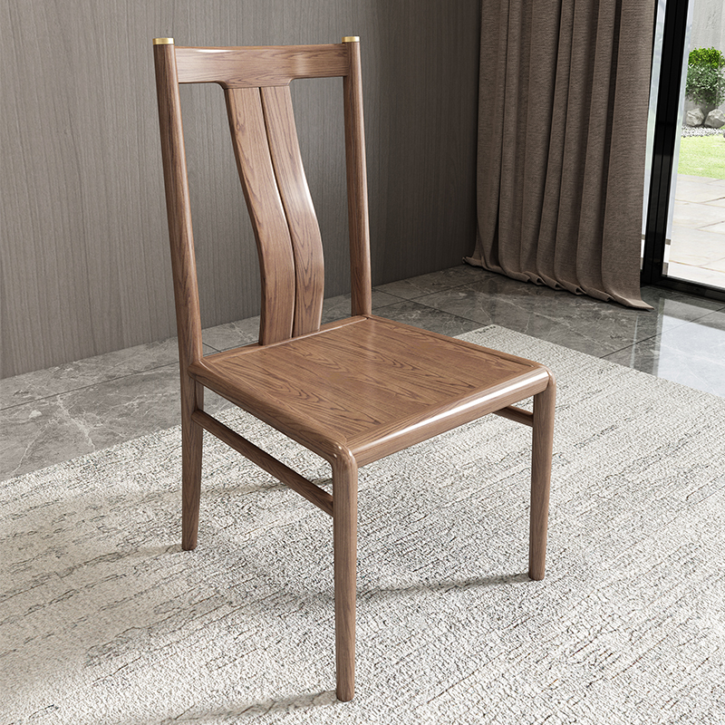 New Chinese Style Solid Wood Dining Chair IDC-014-2