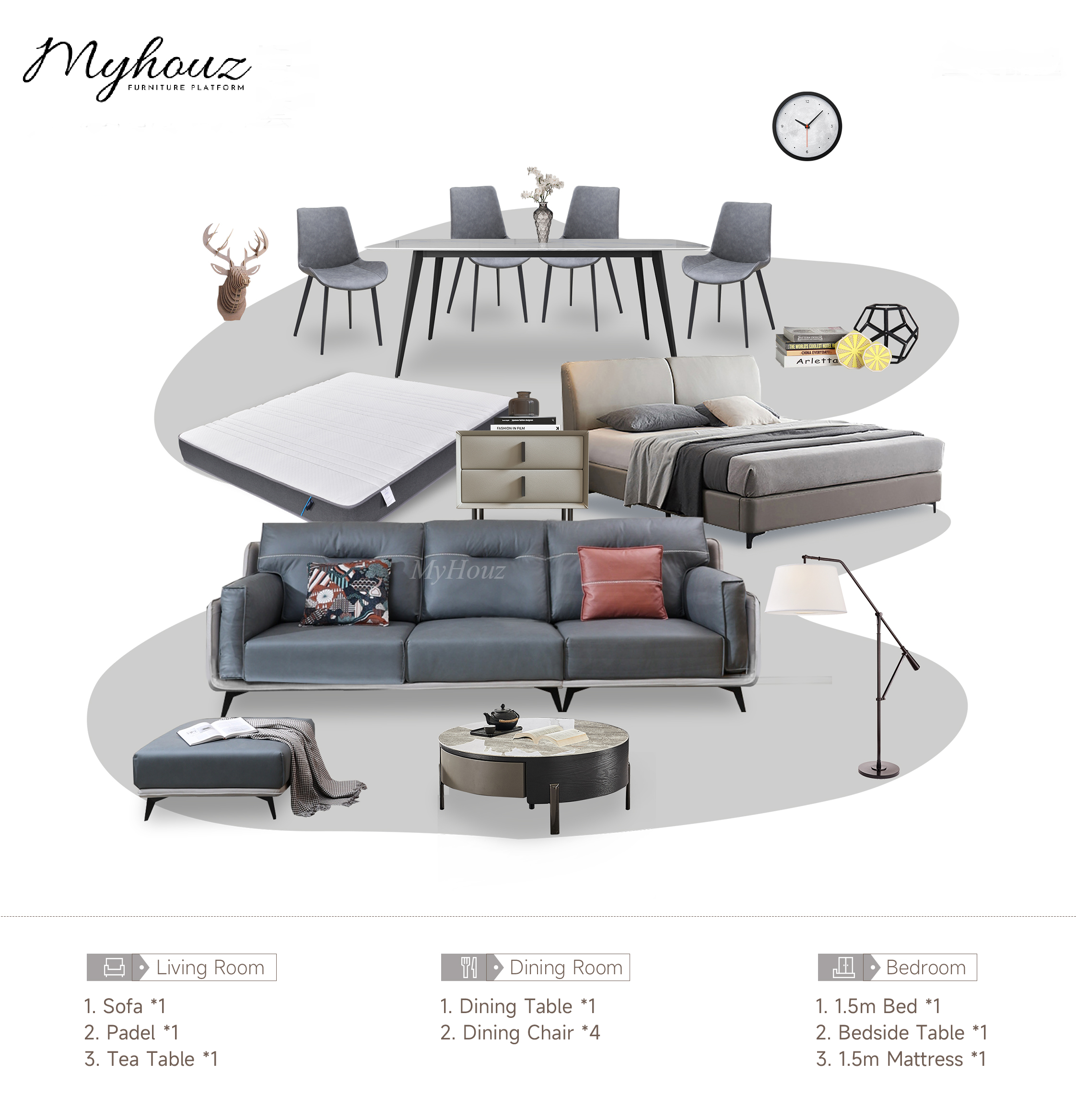 Modern Minimalism Furniture Set IFS-06