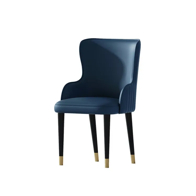 Light Luxury Sintered Stone Dining Table MLDT-057 & Dark Blue Dining Chair MLDC-007