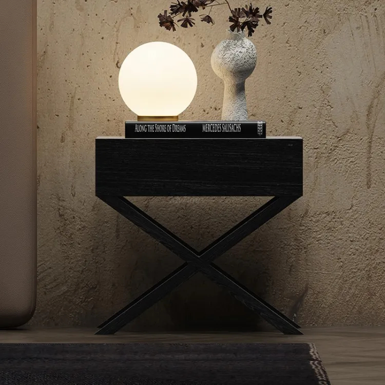 Minimalist Solid Wood Bedside Table MLBT-038