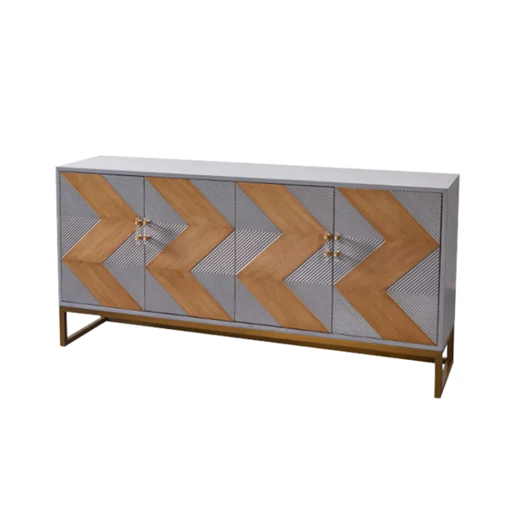 Light Luxury Minimalist Ash Veneer Entrance Cabinet MLEC-187