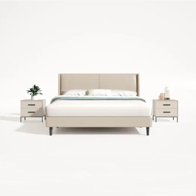 Simple Modern Leather Soft Bed MXLM-2105