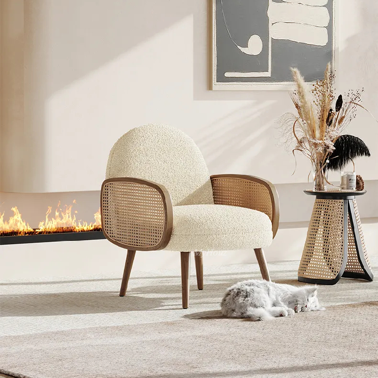 Minimalist Lambswool Leisure Chair MLPC-472