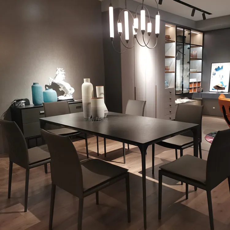 Simple Modern Sintered Stone Dinring Table MSDT-6785 & Chairs MSDC-6787