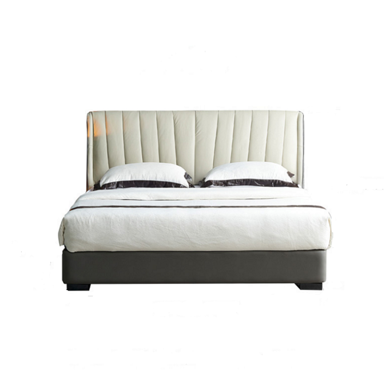 Modern Simple Leather Soft Bed