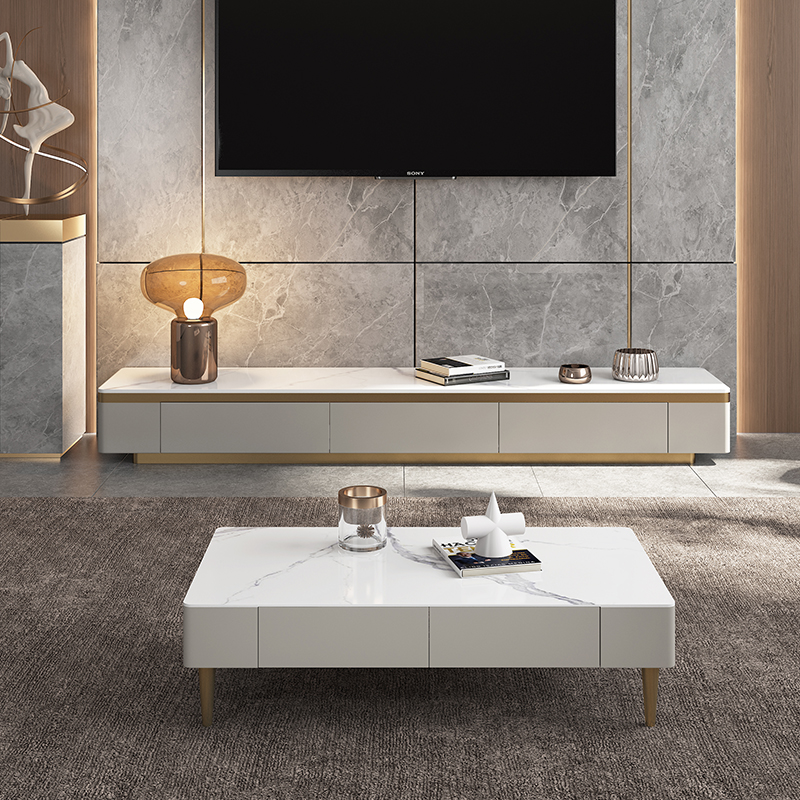 Light Luxury Sintered Stone Tea Table ITT-021