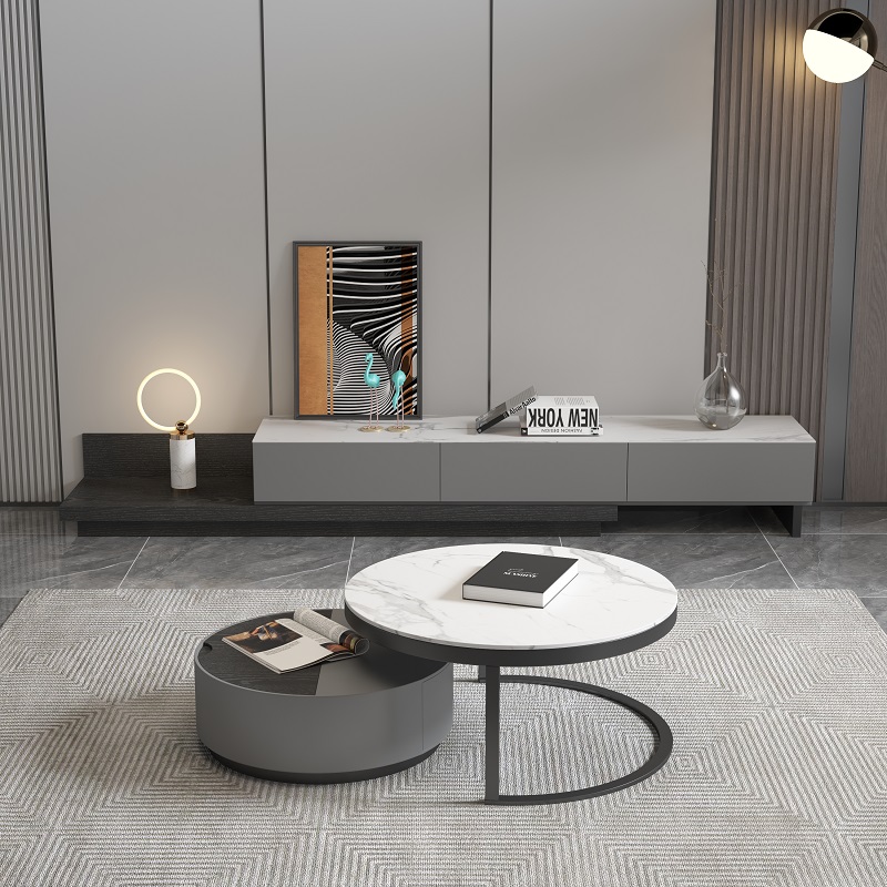 Simpe Modern Sintered Stone Extentable TV Cabinet ITVC-023