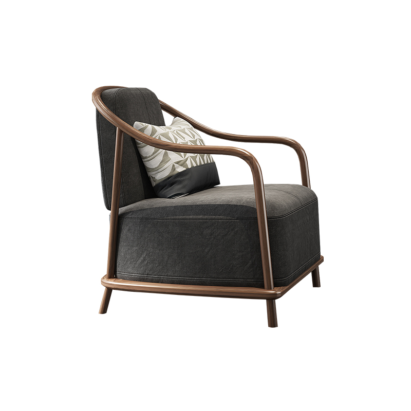 New Chinese Style Solid Wood Leisure Chair