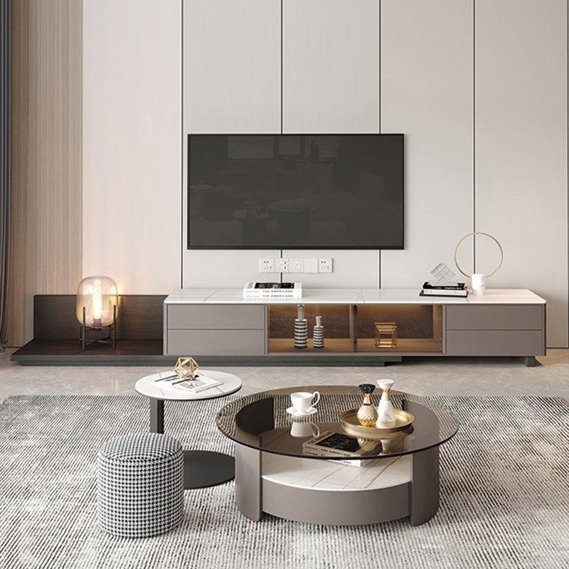 Light Luxury Sintered Stone Tea Table ITT-022