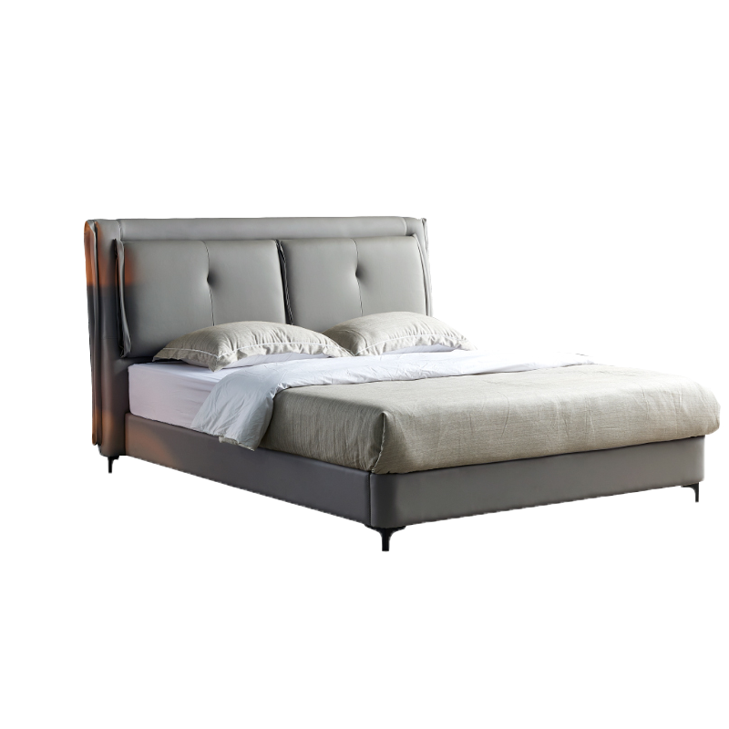 Modern Leather Soft Bed