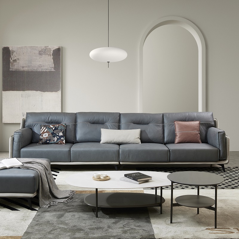 Modern Minimalism Leathaire Sofa ILS-041