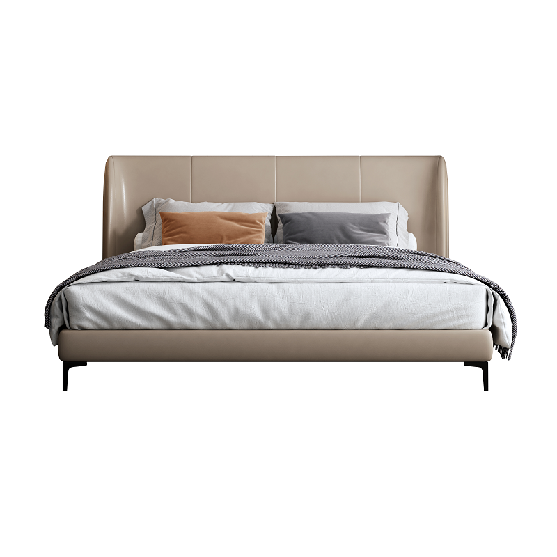 Light Luxury Bed and Bedside Table