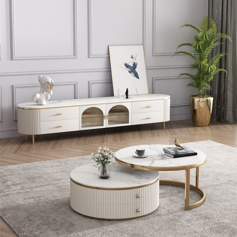 Light Luxury Sintered Stone Tea Table ITT-018